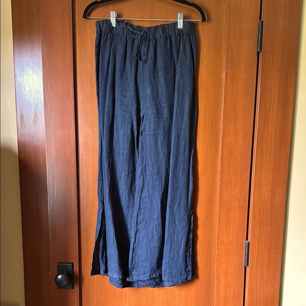 Meo Meli Navy Linen Pants